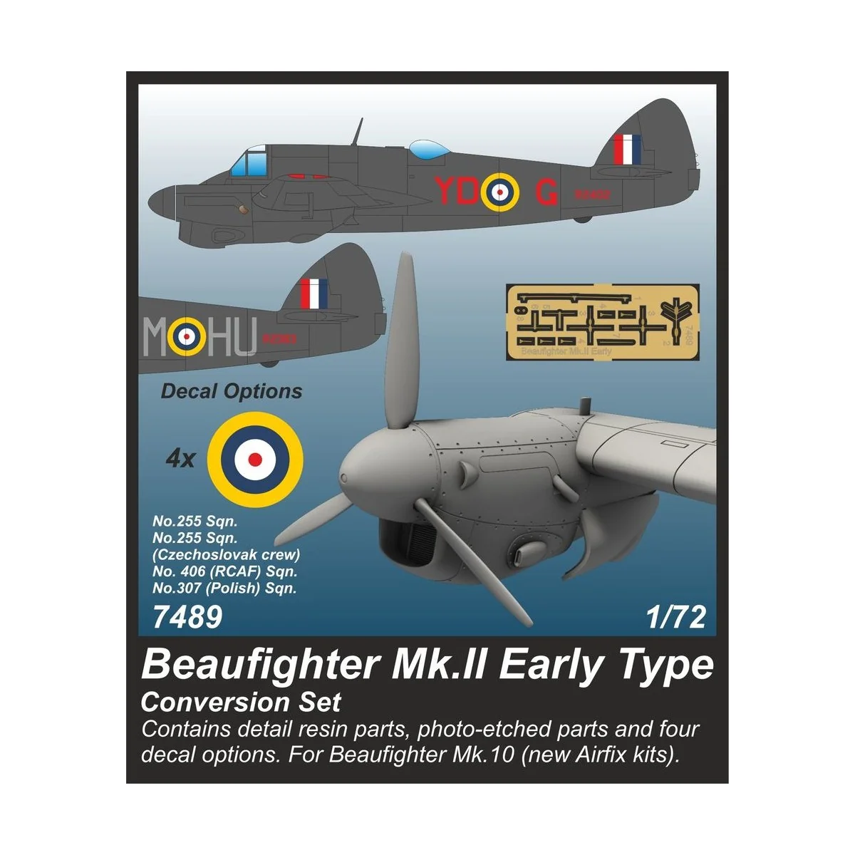 Beaufighter Mk.II Early Type Conversion set, 1/72 - CMK 129-7489