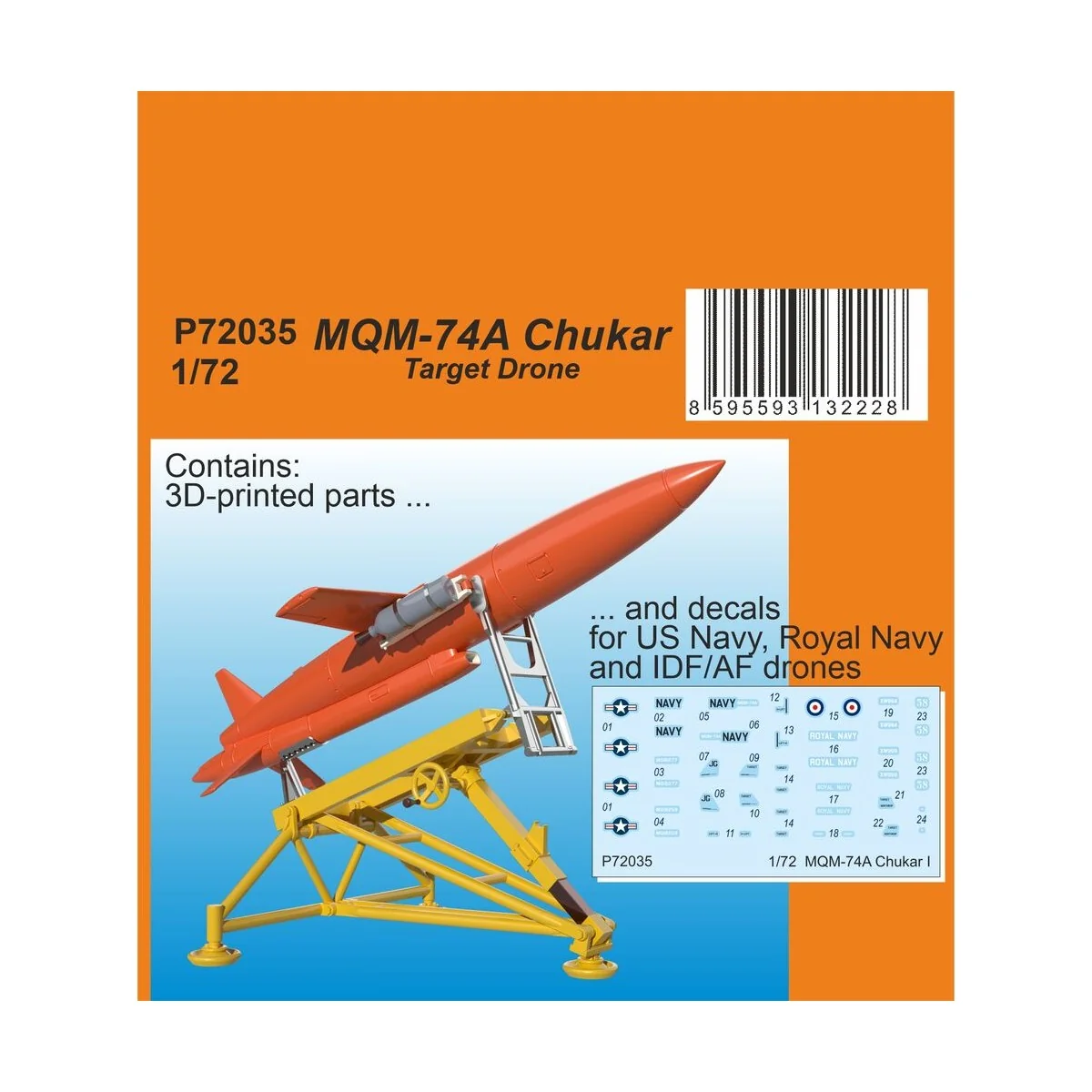 MQM-74A Chukar Target Drone, 1/72 - CMK 129-P72035