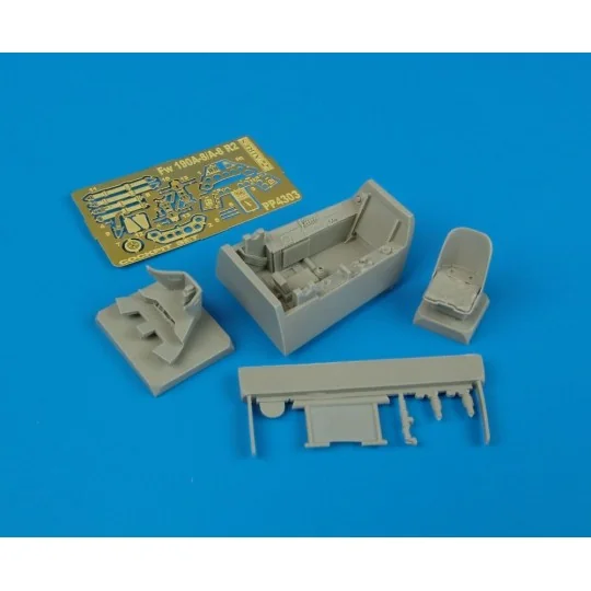Fw 190 A-8/A-8 R2 cockpit set Für Tamiya-Bausatz, 1/48 - Aires 4303