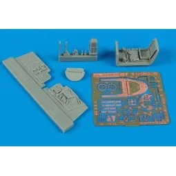 BF 109G-6 cockpit set Für FINE MODELS Bausatz, 1/72 - Aires 7156 2