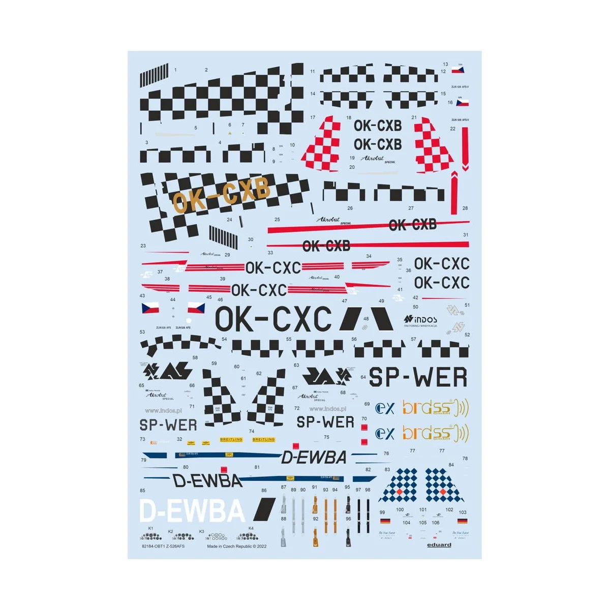Z-526AFS Akrobat 1/48 - Eduard Plastic Kits 84185