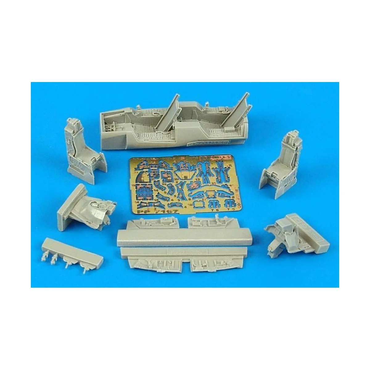F-16D Fightning Falcon cockpit set Für Hasegawa Bausatz., 1/72 - Ai...