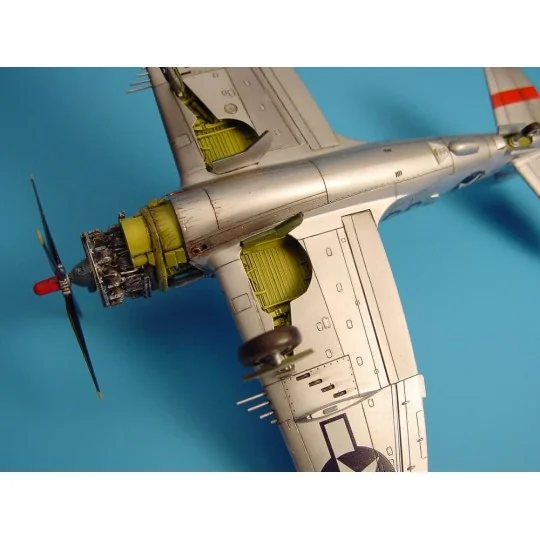 P-47 Thunderbolt wheel bays for ACADEMY, 1/72 - Aires 7055