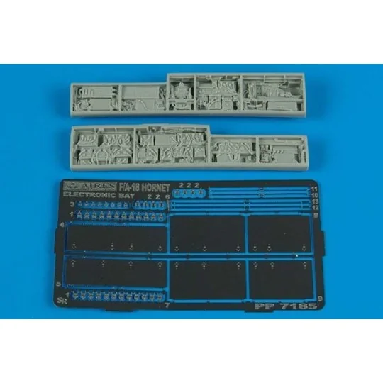 F/A-18 Hornet electronic bay für Hasegawa Bausatz, 1/72 - Aires 7185