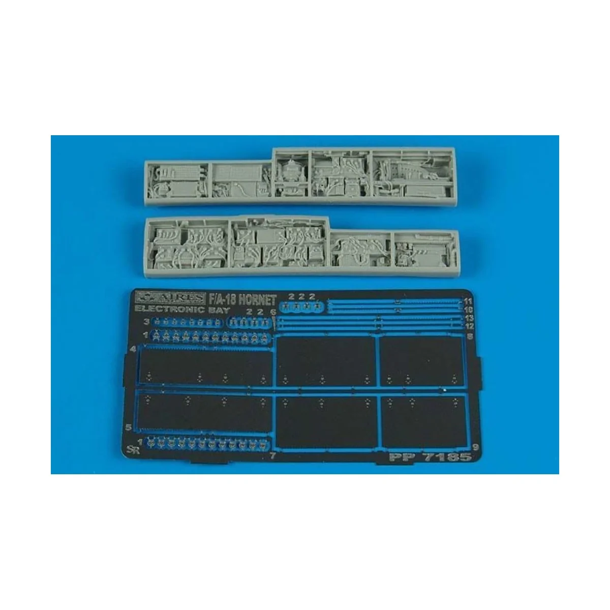 F/A-18 Hornet electronic bay für Hasegawa Bausatz, 1/72 - Aires 7185