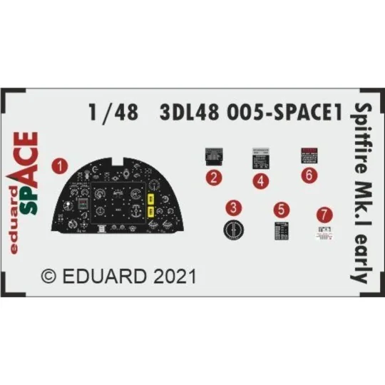 Spitfire Mk.I early SPACE 1/48 for EDUARD, 1/48 - Eduard Accessorie...