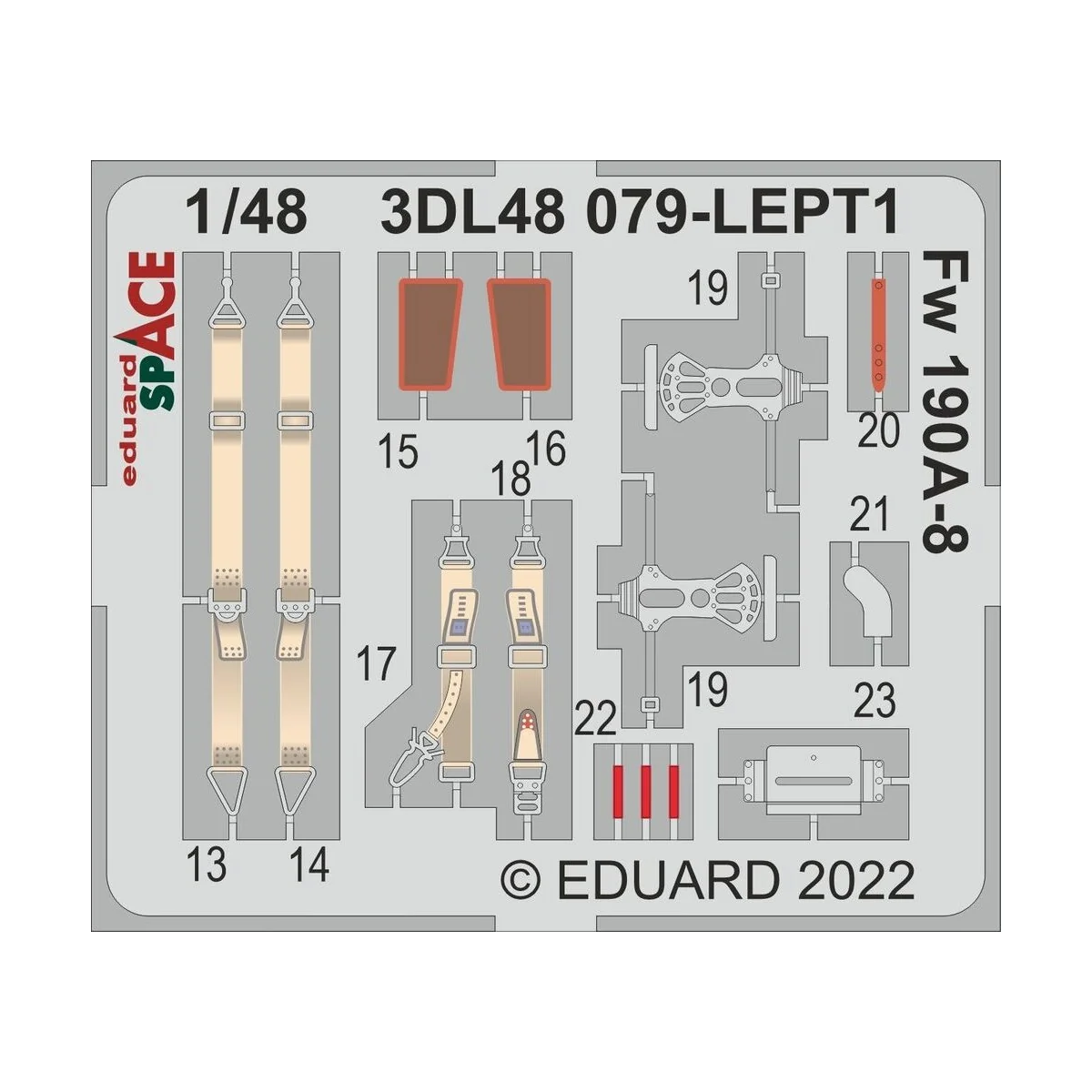Fw 190A-8 SPACE, 1/48 - Eduard Accessories 3DL48079