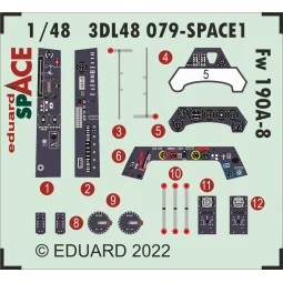 Fw 190A-8 SPACE, 1/48 - Eduard Accessories 3DL48079 2