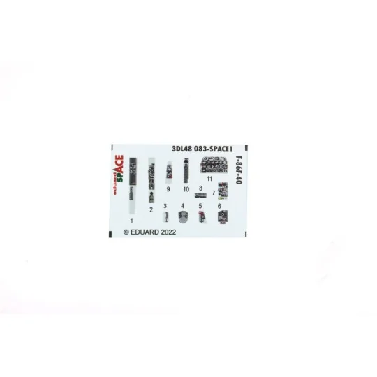 F-86F-40 SPACE, 1/48 - Eduard Accessories 3DL48083
