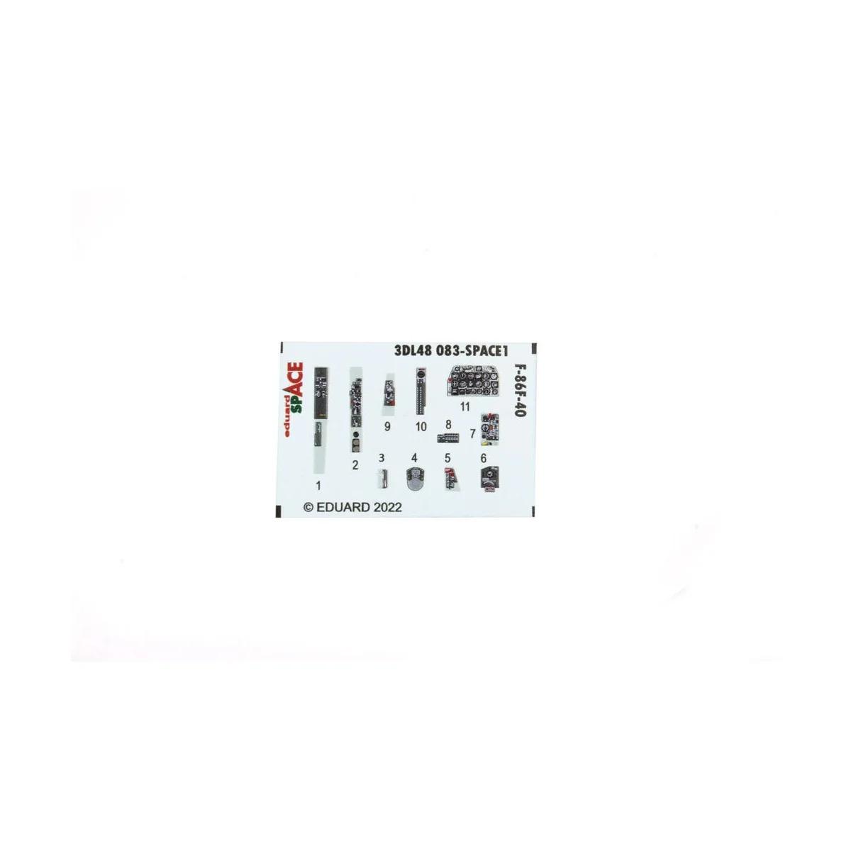 F-86F-40 SPACE, 1/48 - Eduard Accessories 3DL48083