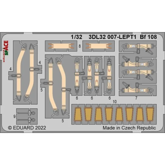 Bf 108 SPACE, 1/32 - Eduard Accessories 3DL32007