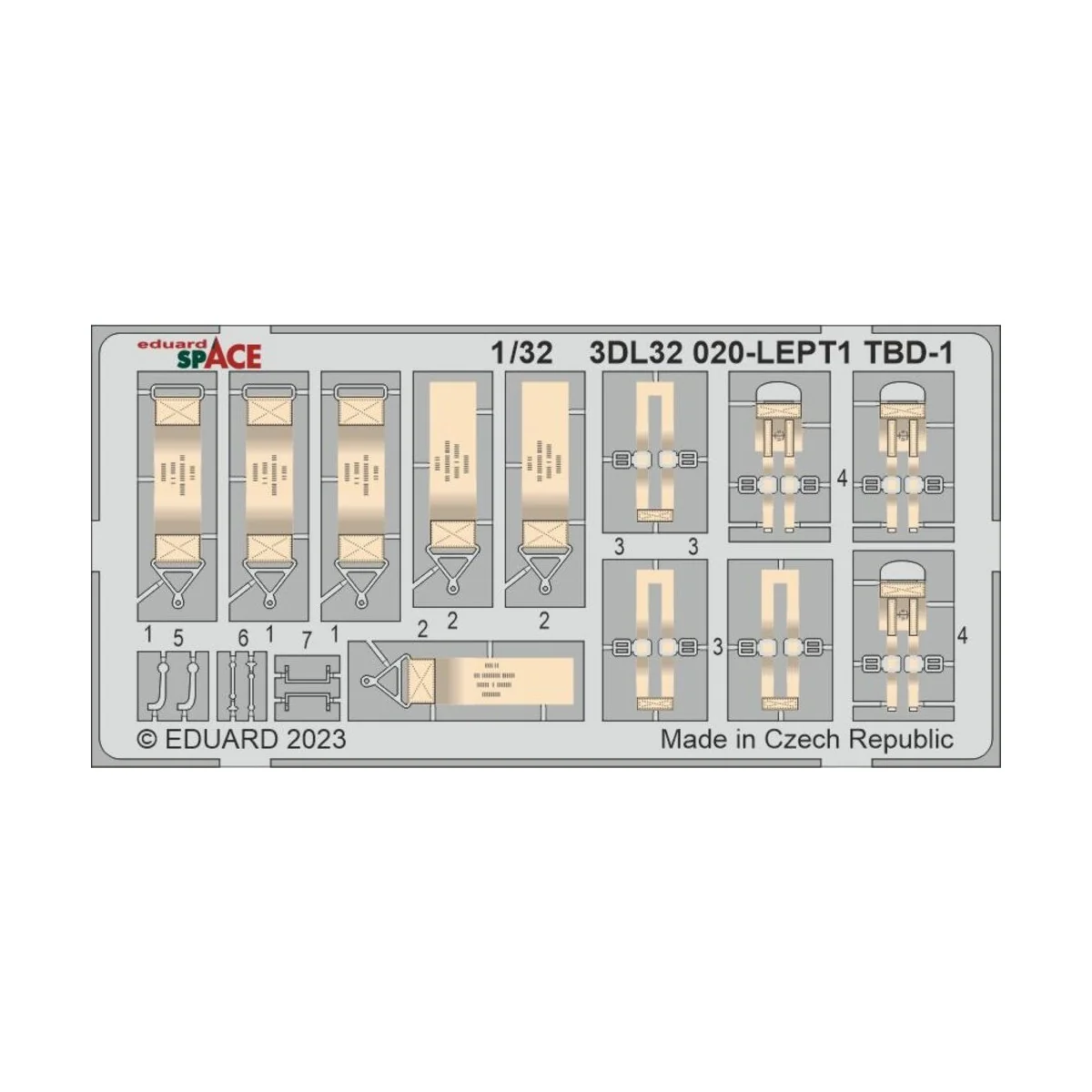 TBD-1 SPACE 1/32 TRUMPETER, 1/32 - Eduard Accessories 3DL32020