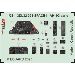 AH-1G early SPACE 1/35, 1/32 - Eduard Accessories 3DL32021 2