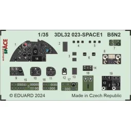 B5N2 SPACE BORDER MODEL, 1/35 - Eduard Accessories 3DL32023 2