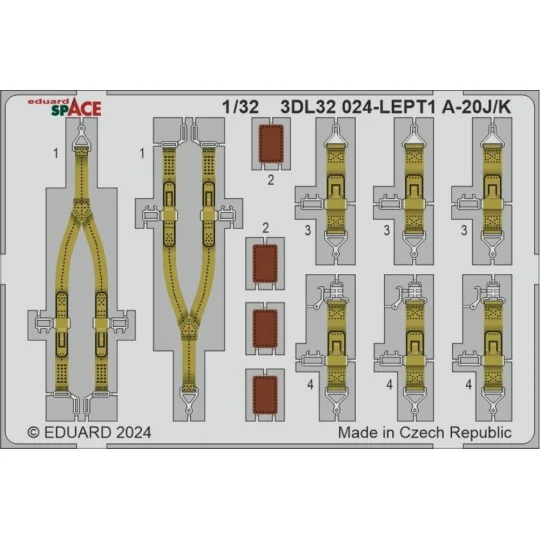 A-20J/K SPACE HKM, 1/32 - Eduard Accessories 3DL32024
