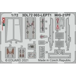 MiG-21PF SPACE 1/72 for EDUARD, 1/72 - Eduard Accessories 3DL72003 2