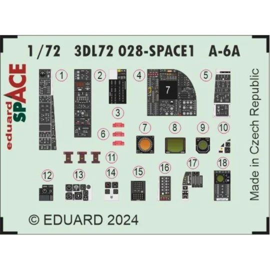 A-6A SPACE 1/72 TRUMPETER, 1/72 - Eduard Accessories 3DL72028