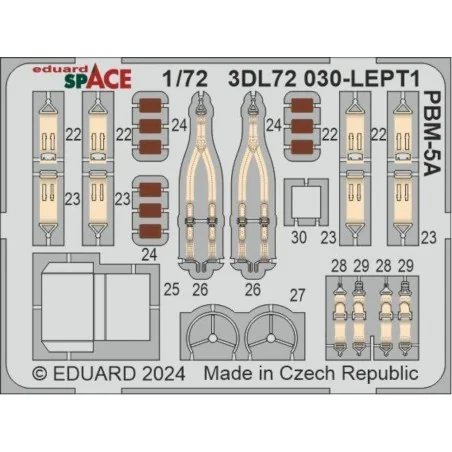 PBM-5A SPACE 1/72 ACADEMY, 1/72 - Eduard Accessories 3DL72030