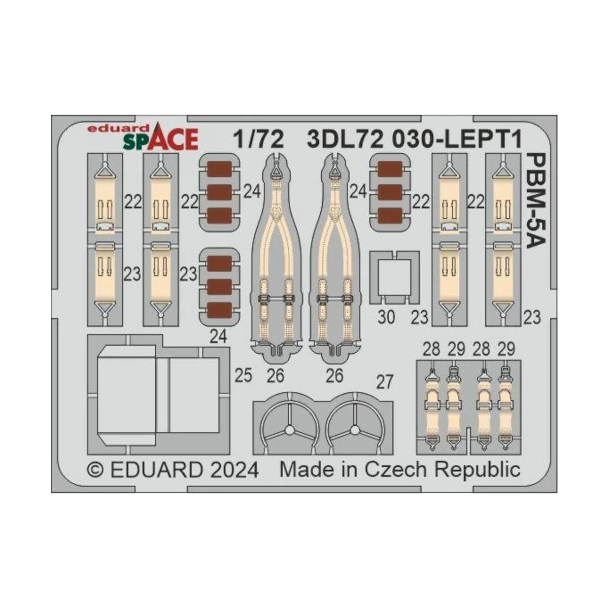 PBM-5A SPACE 1/72 ACADEMY, 1/72 - Eduard Accessories 3DL72030