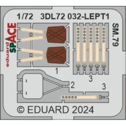 SM.79 SPACE ITALERI, 1/72 - Eduard Accessories 3DL72032