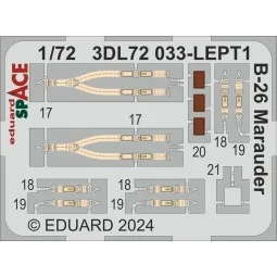 B-26 Marauder SPACE HASEGAWA / EDUARD, 1/72 - Eduard Accessories 3D...