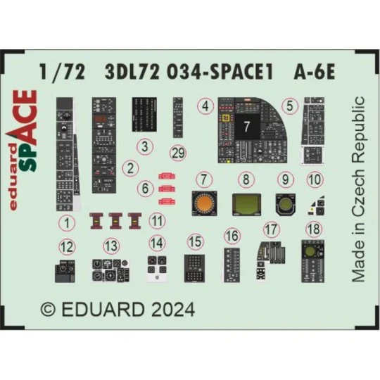 A-6E SPACE, 1/72 - Eduard Accessories 3DL72034