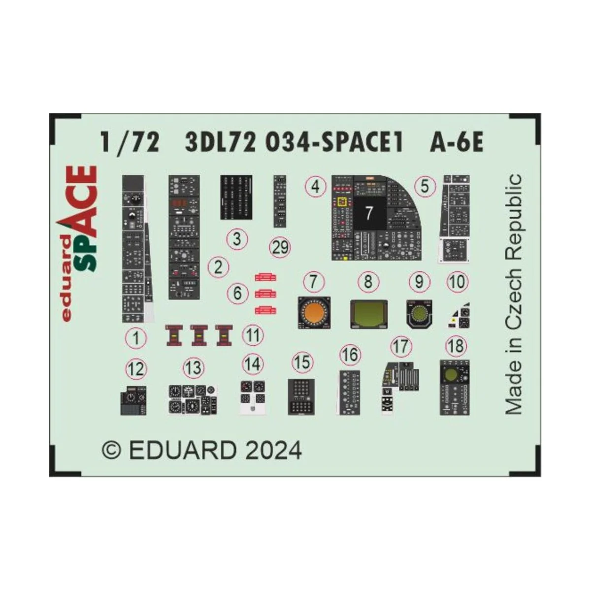 A-6E SPACE, 1/72 - Eduard Accessories 3DL72034