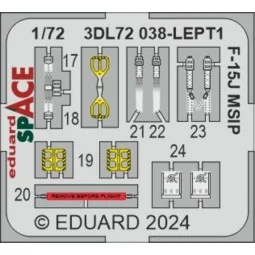 F-15J MSIP SPACE, 1/72 - Eduard Accessories 3DL72038