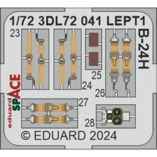 B-24H SPACE, 1/72 - Eduard Accessories 3DL72041