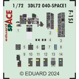 F-15J SPACE, 1/72 - Eduard Accessories 3DL72040 2