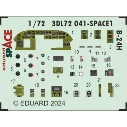 B-24H SPACE, 1/72 - Eduard Accessories 3DL72041 2