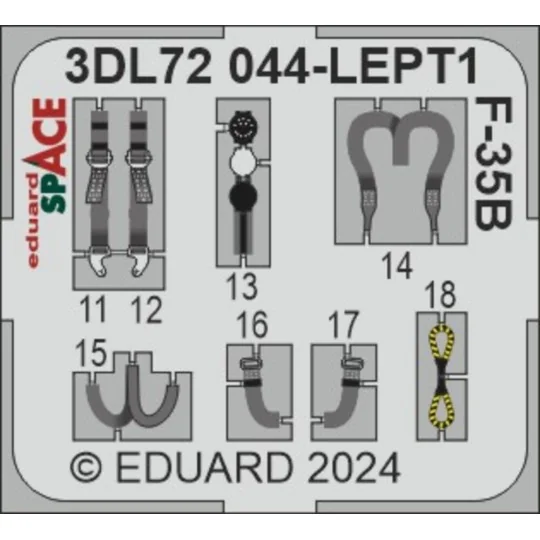 F-35B SPACE TAMIYA, 1/72 - Eduard Accessories 3DL72044