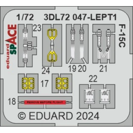 F-15C SPACE, 1/72 - Eduard Accessories 3DL72047