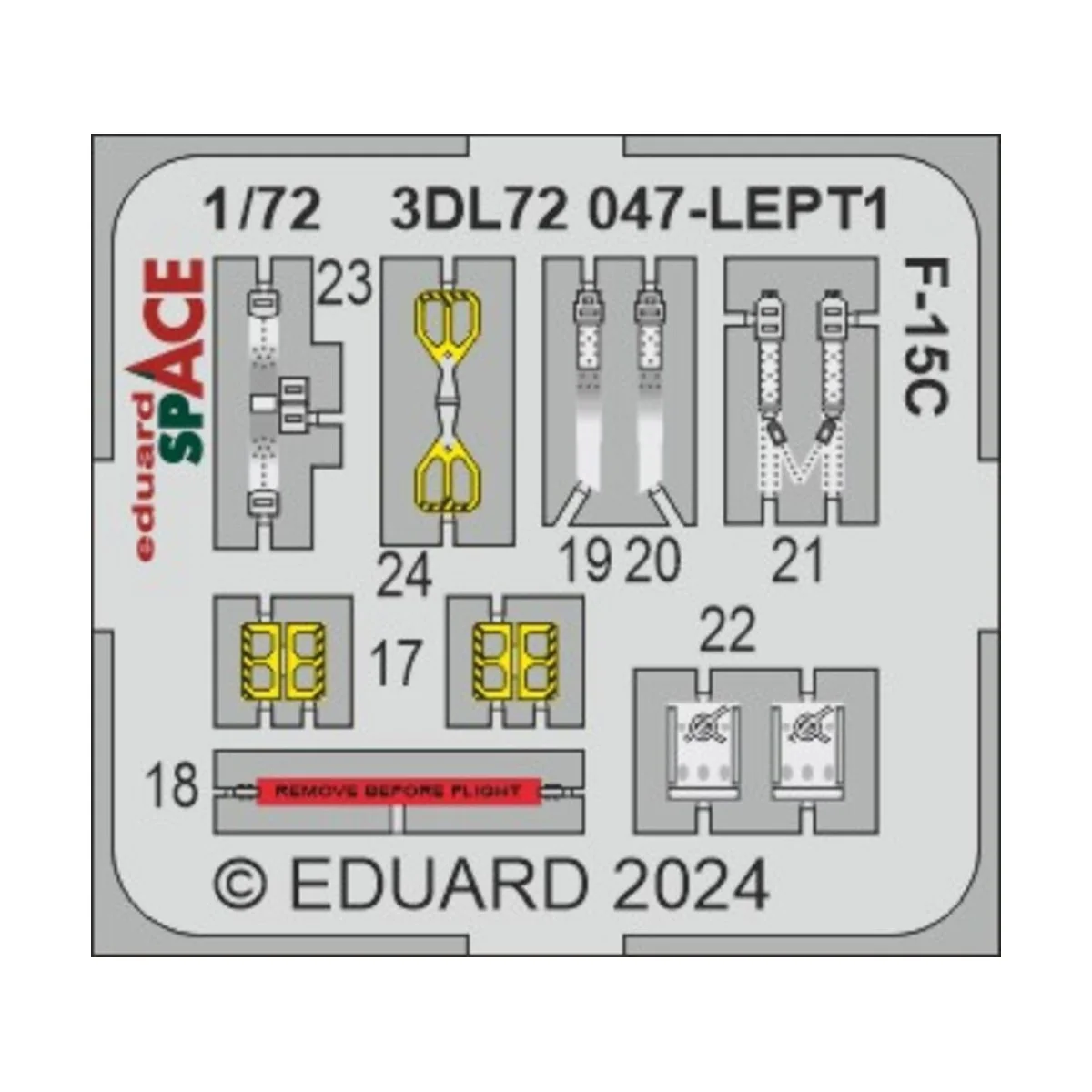 F-15C SPACE, 1/72 - Eduard Accessories 3DL72047