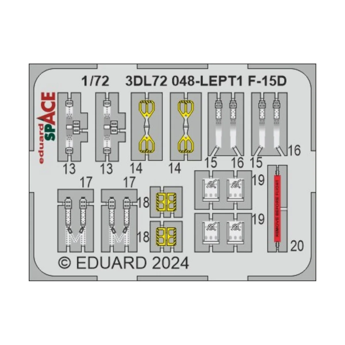 F-15D SPACE, 1/72 - Eduard Accessories 3DL72048