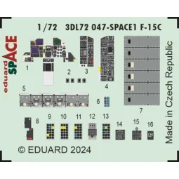 F-15C SPACE, 1/72 - Eduard Accessories 3DL72047 2