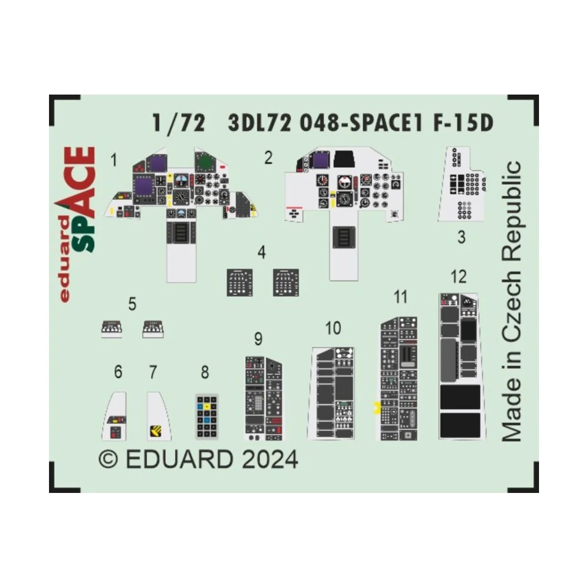 F-15D SPACE, 1/72 - Eduard Accessories 3DL72048