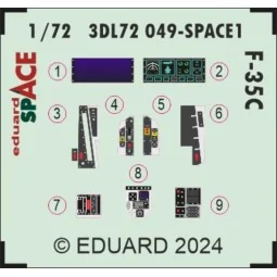 F-35C SPACE, 1/72 - Eduard Accessories 3DL72049 2