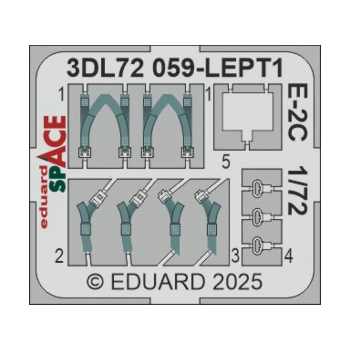 E-2C SPACE HELLER, 1/72 - Eduard Accessories 3DL72059