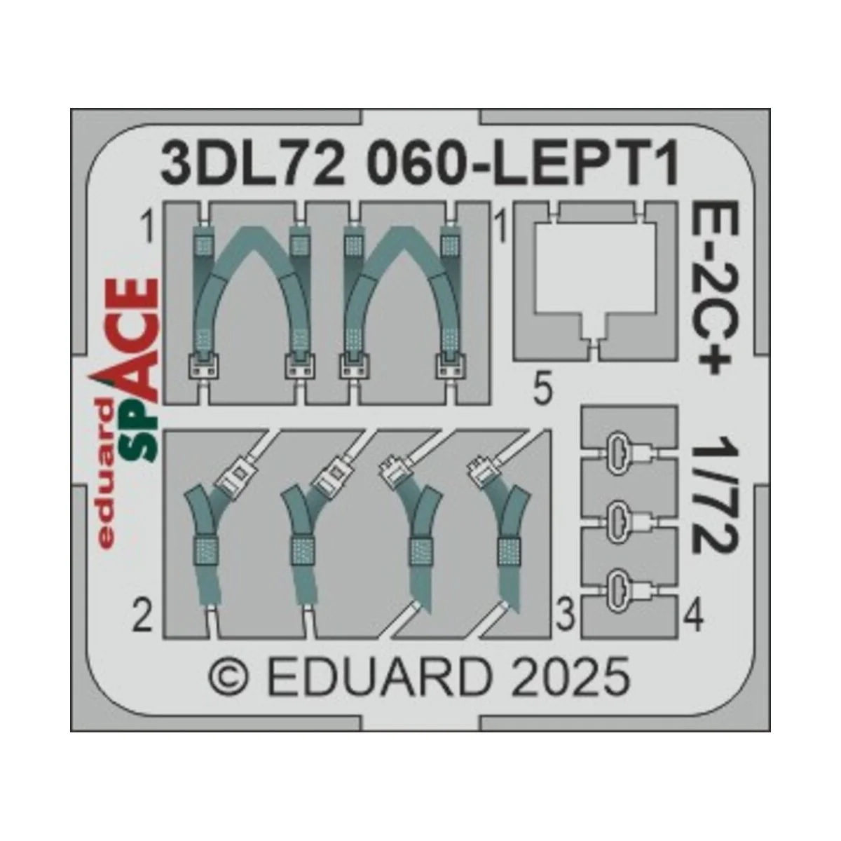 E-2C+ SPACE HELLER, 1/72 - Eduard Accessories 3DL72060