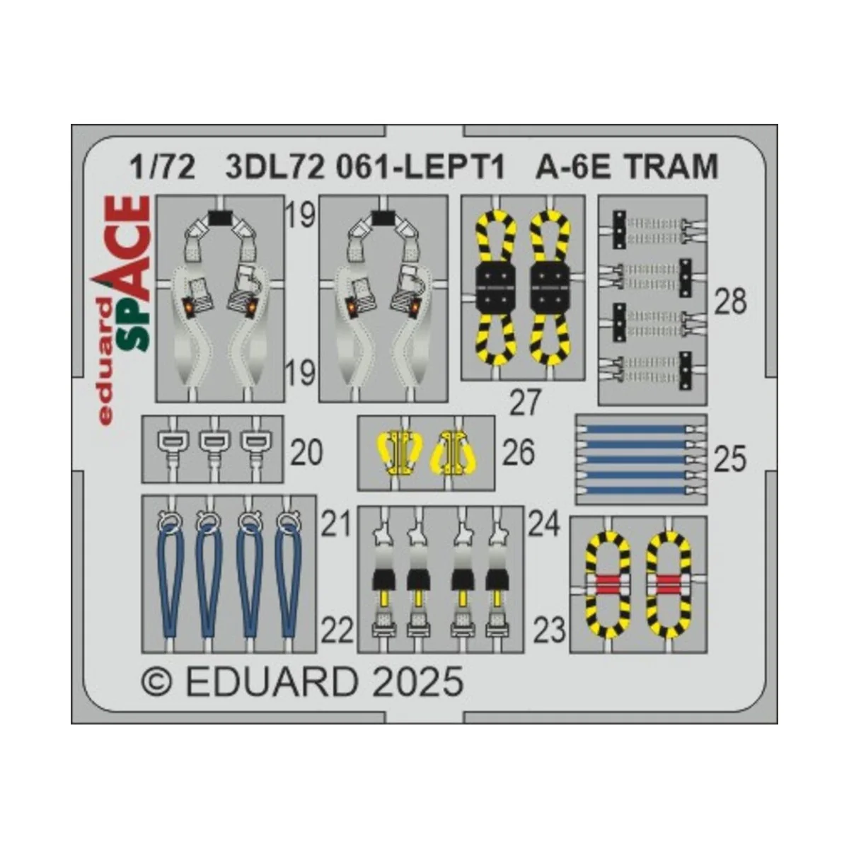 A-6E TRAM SPACE TRUMPETER, 1/72 - Eduard Accessories 3DL72061