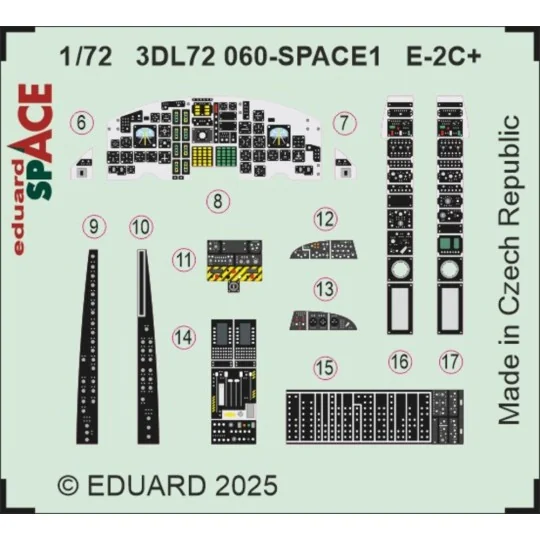 E-2C+ SPACE HELLER, 1/72 - Eduard Accessories 3DL72060