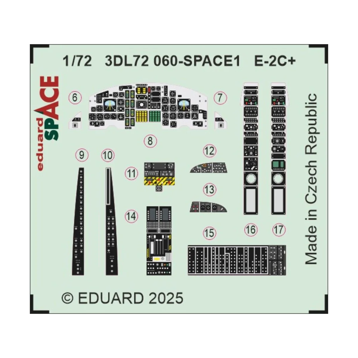 E-2C+ SPACE HELLER, 1/72 - Eduard Accessories 3DL72060
