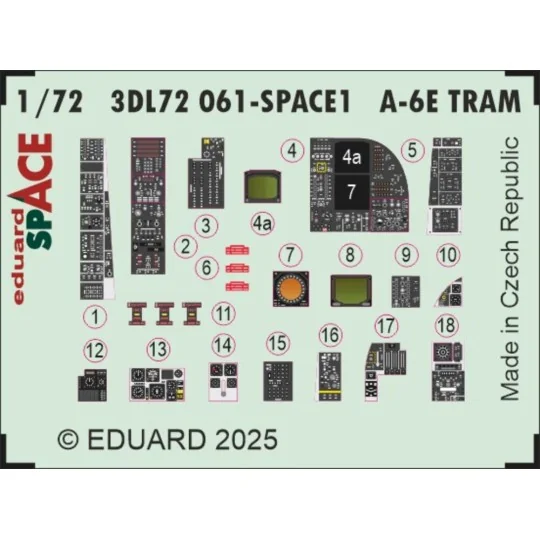 A-6E TRAM SPACE TRUMPETER, 1/72 - Eduard Accessories 3DL72061