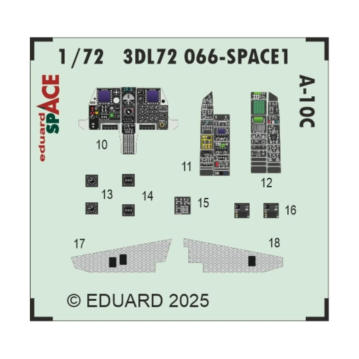 A-10C SPACE EDUARD, 1/72 - Eduard Accessories 3DL72066