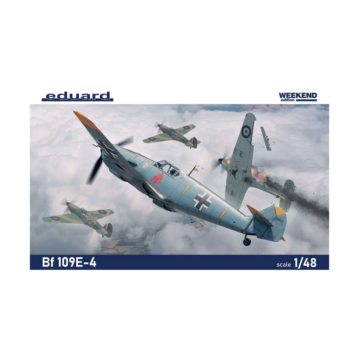 Bf 109E-4 1/48 - Eduard Plastic Kits 84196