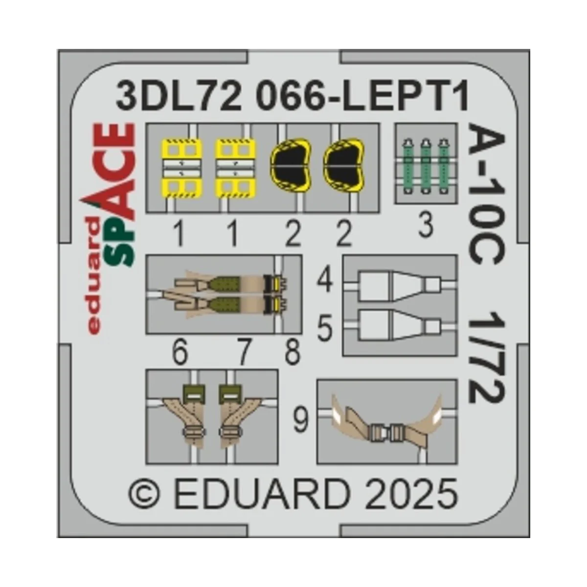 A-10C SPACE EDUARD, 1/72 - Eduard Accessories 3DL72066