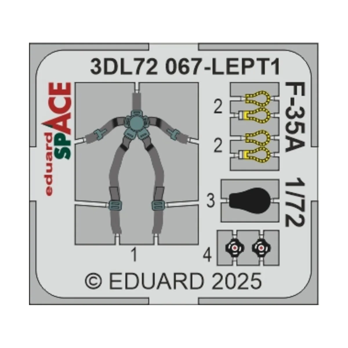F-35A SPACE EDUARD, 1/72 - Eduard Accessories 3DL72067