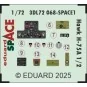 Hawk H-75A 1/2 SPACE ARMA HOBBY, 1/72 - Eduard Accessories 3DL72068