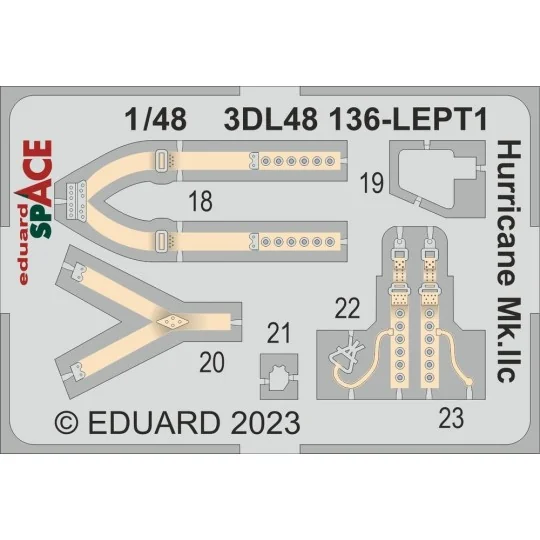 Hurricane Mk.IIc SPACE 1/48 ARMA HOBBY, 1/48 - Eduard Accessories 3...